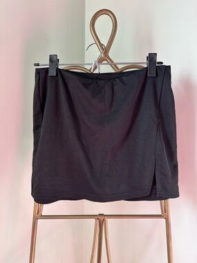 Women’s Cotton Candy LA Black Mini Skort with Side Slit